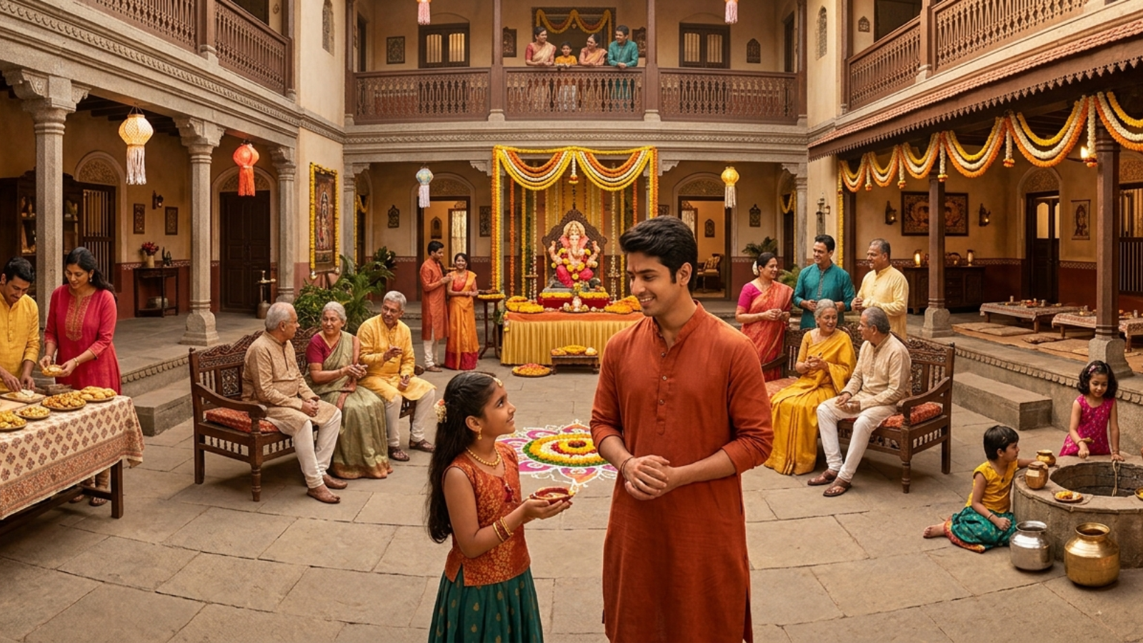 Ganesh Chaturthi Outfit Ideas for Festive Family Gatherings