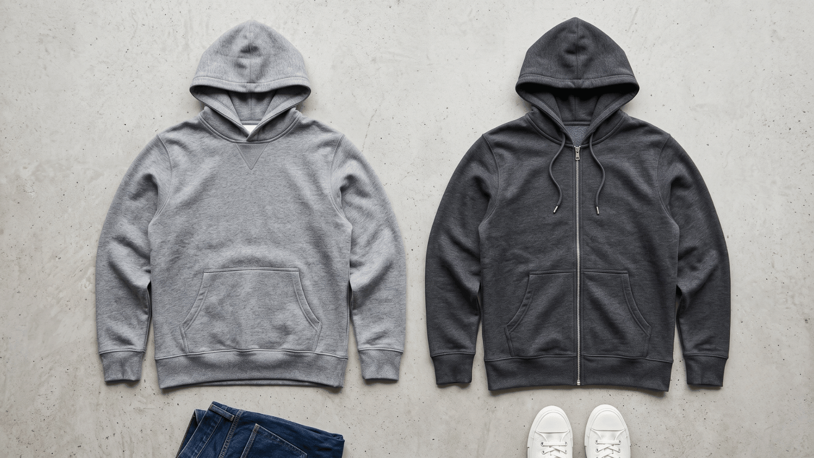 Choosing Between Crew Neck and Zipper Hoodies for Daily Wear
